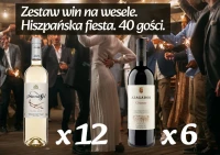 Zestaw win na wesele. Hiszpańska fiesta. 40 gości.
