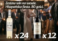 Zestaw win na wesele. Hiszpańska fiesta. 80 gości.
