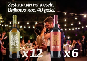 Zestaw win na wesele. Bajkowa noc. 40 gości.