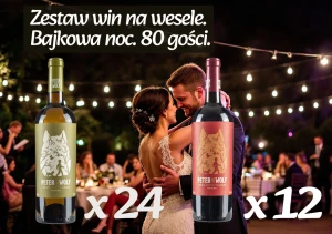 Zestaw win na wesele. Bajkowa noc. 80 gości.